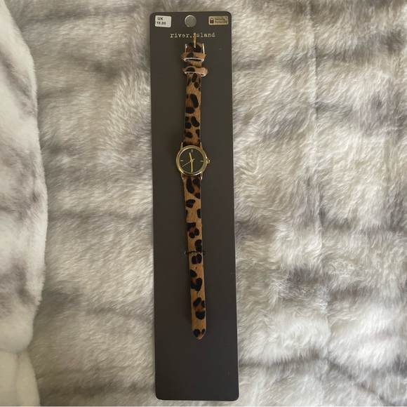 River island Women JWL Gold Tone Animal Print - Picture 2 of 4